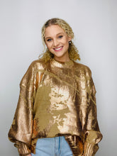 Classic Metallic Neutral Sweater
