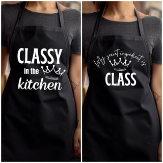 CLASSY Aprons • Miranda- Accessories,Apron,Classy,Cooking,Corn dip,Kitchen,Miranda,Stay classy-Ace of Grace Women's Boutique