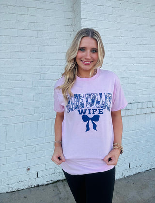 Blue Collar Wife Graphic Tee- clothing,Curvy,GRAHIC,graphic,graphic T-shirt,GRAPHIC TEE,Graphic Tees,graphic tshirt,plus size graphic tee,Tops-Ace of Grace Women's Boutique