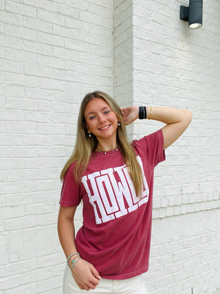 Howdy Graphic Tee- clothing, Curvy, fall clothes, GRAPHIC TEE, HOT PINK GRAPHIC TEE, HOWDY, howdy graphic tee, howdy tee, Tops-Ace of Grace Women's Boutique