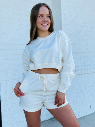 Long Sleeve Lounge Set | 2 colors- clothing,CREAM,Loungewear,Sale,Sets,YELLOW-Ace of Grace Women's Boutique