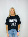 Black Game Day Tee- football, game, game day, Game day shirt, game days, gameday, GRAPHIC TEE, graphic tees, SOFT TEE, TEE-Ace of Grace Women's Boutique