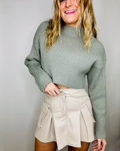Faux Leather Mini Skirt