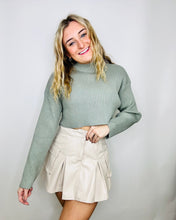 Faux Leather Mini Skirt