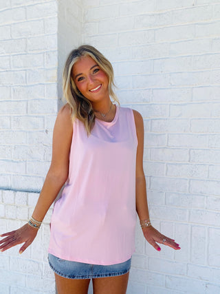 Basic Tank Top- athletic tank,basic,basic top,blue tank,BLUE TANK TOP,cami,camisole,PLUS SIZE TANKTOP,summer tank,tank,tank top,Tops-Ace of Grace Women's Boutique