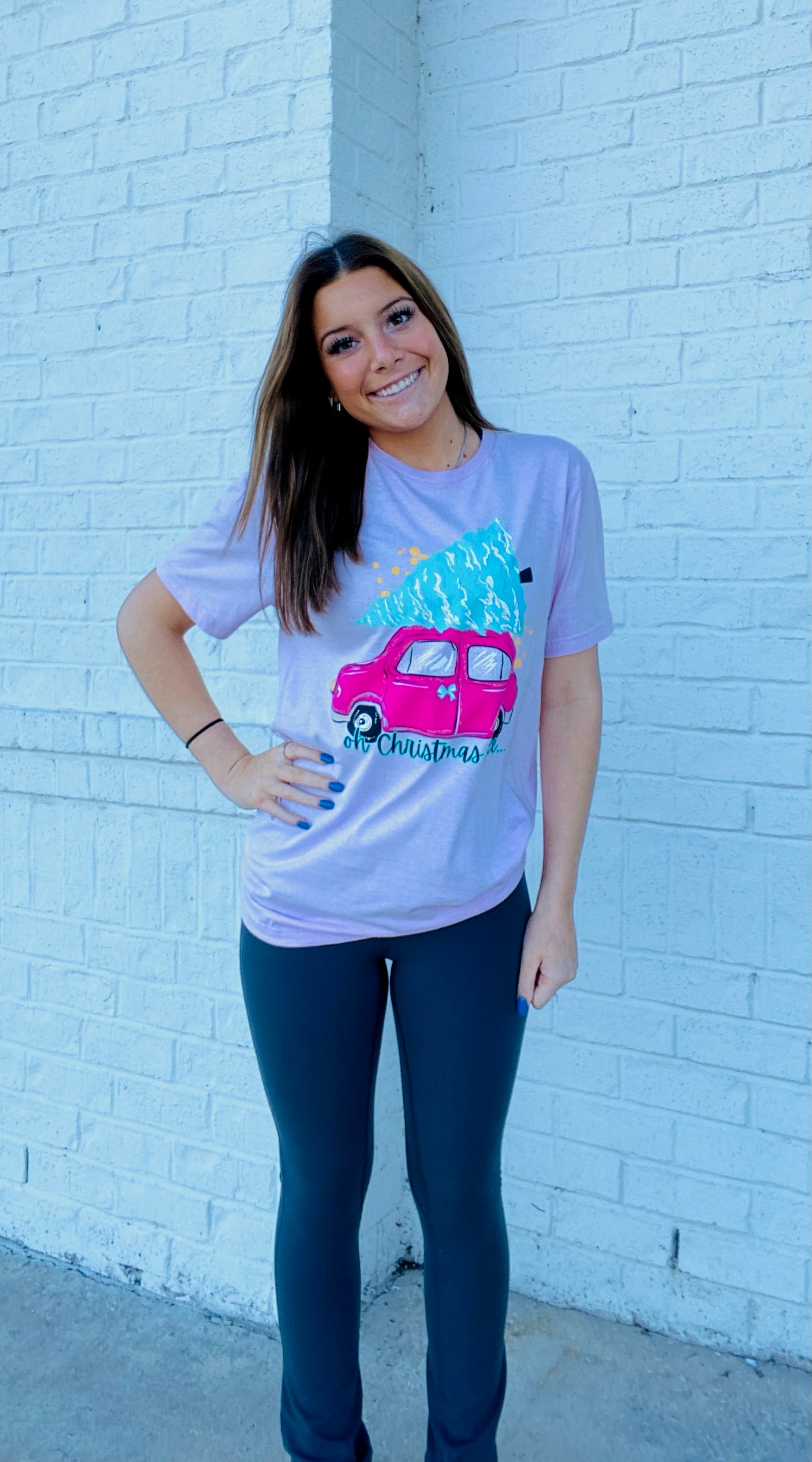 Oh Christmas Tree Pink Tee