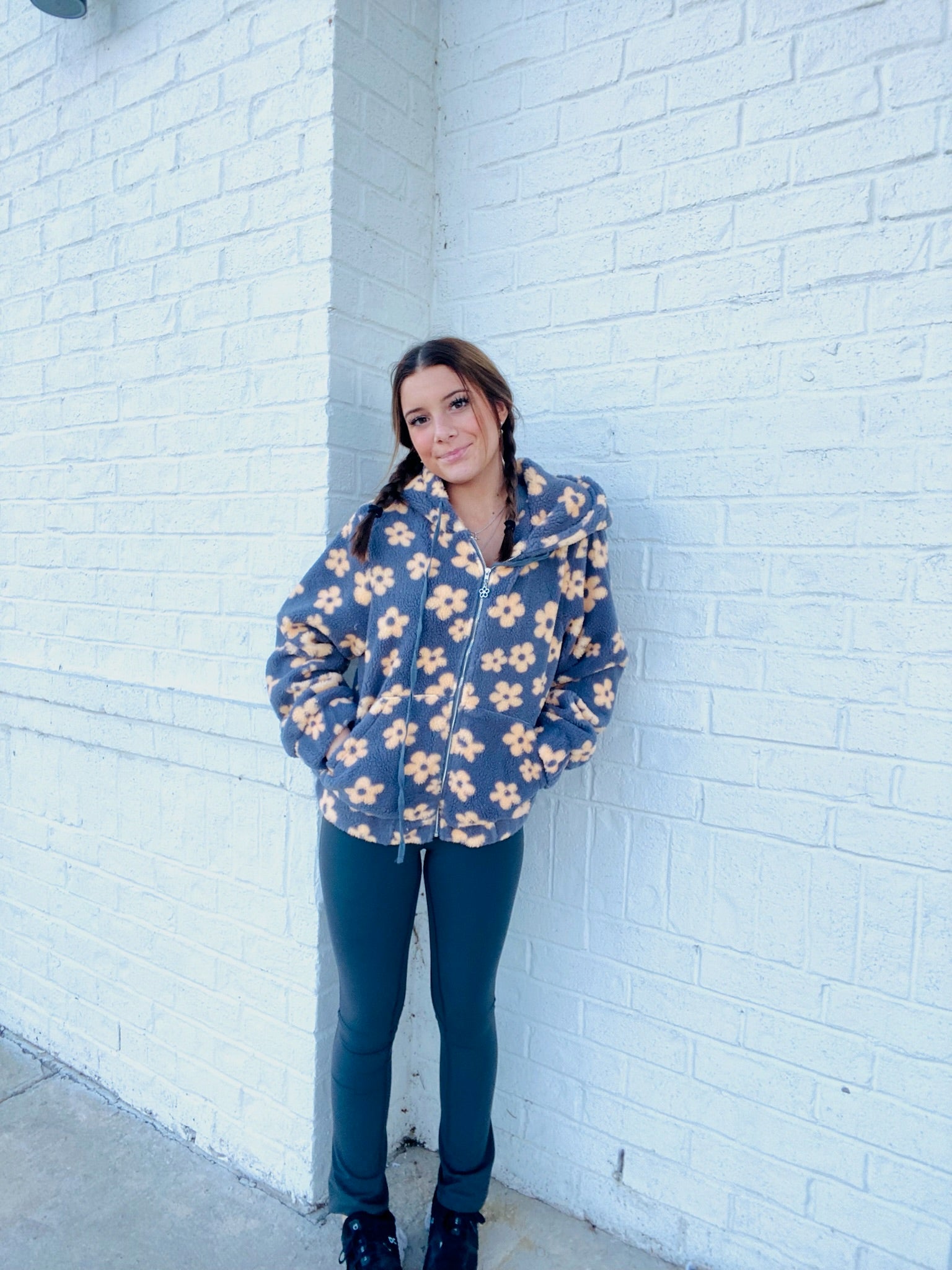 Classic Flower Puffer Jacket