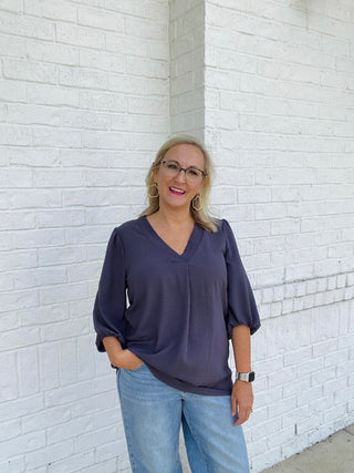 TUNNEL SLEEVE WOVEN TOP- Curvy,Perfect for work,plus,teacher,Tops,work,WORK SHIRT,WORK TOP-Ace of Grace Women's Boutique