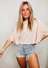 Oversized Dropped Shoulder Tee- basic, basic top, black top, drop shoulder, DROP SHOULDER TOP, green top, pink top, SOFT TEE, soft top, TEE, TOP-Dusty Pink-S-Ace of Grace Women's Boutique