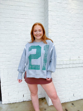 21 Varsity Pullover- 21, clothing, Free people, pullover, Tops, Varsity-Ace of Grace Women's Boutique