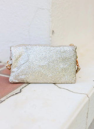 Liz Classic Custom Collection Crossbody Bag | 5 colors- Accessories, bags, caroline hill, CAROLINE HILL PURSE, gifts-Gold Glitter-Ace of Grace Women's Boutique