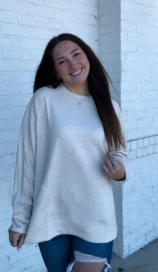 Extreme Soft Side Slit Pullover- clothing, COMFY, comfy sweatshirt, Curvy, fall clothes, Lulu, oversized sweatshirt, PLUS, plus size, PLUS SIZE HOODIE, plus size sweatshirt, PLUS SIZE TOP, plus sizes, plus sweatshirt, pullover, Softstream, Softstreme, sweatshirt, SWEATSHIRTS, Tops-Ace of Grace Women's Boutique