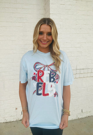 Rebels Graphic Tee- BOW,Curvy,game day,Game day shirt,game days,gameday,graphic,graphic T-shirt,GRAPHIC TEE,Graphic Tees,graphic tshirt,ole miss,plus size graphic tee,rebels,Tops-Ace of Grace Women's Boutique