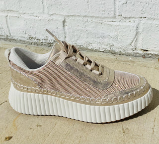 Classic Light Gold Crochet Sneaker- CROCHET, Sale, Shoes, sneakers, SPRING, summer-Ace of Grace Women's Boutique