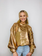 Classic Metallic Neutral Sweater