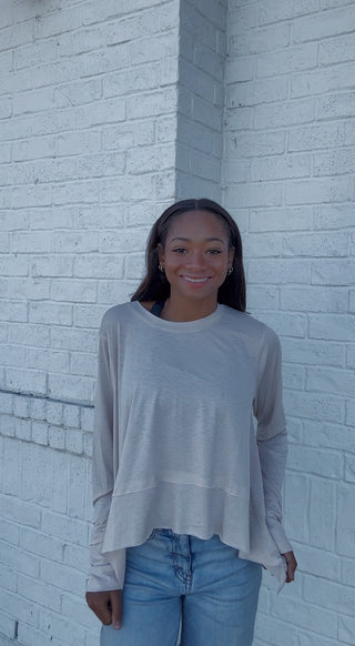 Flowy Long Sleeve Top- clothing,flowy,LONG SLEEVE,Tops-Ace of Grace Women's Boutique