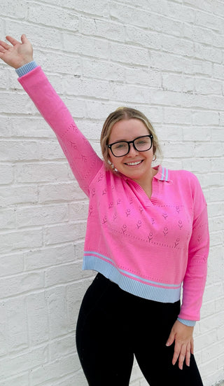 Soft Long Sleeve Pink Top- clothing,fall clothes,LIGHT PINK,LIGHT PINK TOP,LONG SLEEVE,long sleeve top,long sleeves,pink,pink and blue,pink long sleeve,Sale,SOFT,soft shirt,SOFT TEE,Tops-Ace of Grace Women's Boutique