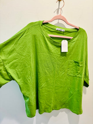Green Pocket Tee 3XL- Sale-Ace of Grace Women's Boutique