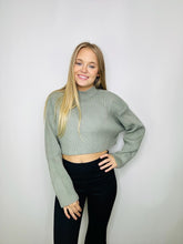 Long Sleeve Ribbed Crop Sweater