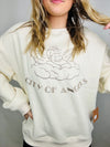 City Of Angels Cream Sweatshirt- angel, comfy sweatshirt, CREAM, OFF WHITE, OFF WHITE TOP, oversized sweatshirt, SWEATSHIRTS-Ace of Grace Women's Boutique