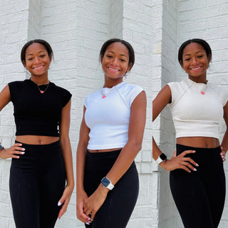 Basic Ribbed Top- Athleisure,athletic,basic,basic top,clothing,Neutral,ribbed,RIBBED CROP TOP,RIBBED FABRIC,RIBBED TOP,Tops-Ace of Grace Women's Boutique