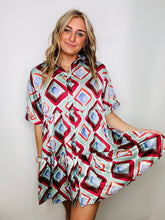 Classic Button Up Silk Dress
