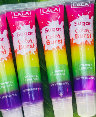 Rainbow Sugar Scrub Lip Gloss- gifts,Gloss,Lip,Lip care,Lip oil,RAINBOW,Scrub,Sugar-Ace of Grace Women's Boutique