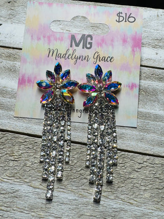 Madelynn Grace Sparkle AB Earrings- earring,EARRINGS,Jewelry,MadelynnGrace,Sale-Ace of Grace Women's Boutique