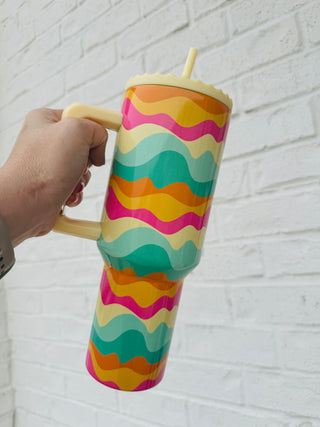 Neon Abstract 38 Oz Tumbler- BRUMATE CUP,CUP,CUPS,GIFT,gift idea,GIFT IDEAS,GIFT SET,gifts,glitter tumbler,LEOPARD CUP,pink cup,STANLEY CUP,SWIG,swig cups,tumbler,TUMBLER 40 OZ,WINE CUP,Yeti-Ace of Grace Women's Boutique