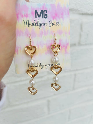 Grace and heart earrings deals