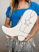 Cowgirl White Boot Purse