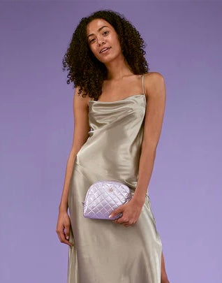 Oliver Thomas KST Cosmetic Case- Medium-Lavender Metallic- accessories,bags,gifts,Oliver,Sale-Ace of Grace Women's Boutique