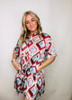 Classic Button Up Silk Dress- church dress, colorful dress, dress, flowy dress, summer dress-Ace of Grace Women's Boutique
