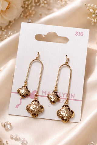 Madelynn Grace Quatrefoil Earrings- Accessories,accessory,earring,EARRINGS,Jewelry,Madelynn,MadelynnGrace-Ace of Grace Women's Boutique