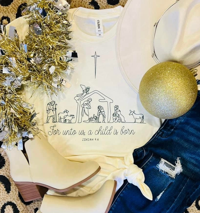A Child Is Born Isaiah Tee