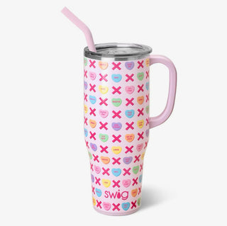 SWIG - Be Mine Mega Mug - 40 oz- gifts, Seasonal, SWIG, swig cups, swig life, SWIG MEGA MUG, SWIG MUG, SWIG STRAWS, VALENTINE, Valentine Collection, VALENTINES, VALENTINES GIFT-Ace of Grace Women's Boutique