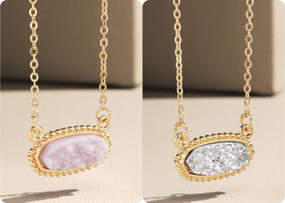 Druzy Pendant Necklace- Jewelry, Kendra, Live sale, LIVESALE, NECKLACE, Sale-Ace of Grace Women's Boutique