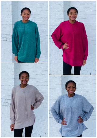 Soft Oversized Hacci Top- Curvy,Hacci,oversized,oversized sweater,oversized sweatshirt,OVERSIZED TEE,OVERSIZED TOP,PLUS,plus size,plus size sweater,pullover,SWEATER,Tops-Ace of Grace Women's Boutique