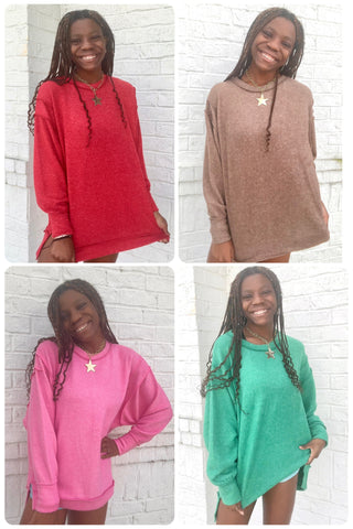 Softest Oversized Top- curv,Curvy,Hacci,oversized,oversized sweater,OVERSIZED TEE,OVERSIZED TOP,PLUS,plus size,SOFT,soft shirt,SOFT TEE,soft top,Tops-Ace of Grace Women's Boutique