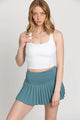 GOLD HINGE Pleated Skirt - Teal- -Ace of Grace Women's Boutique
