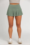 GOLD HINGE Pleated Skirt - Sea Green- -Ace of Grace Women's Boutique
