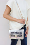 Quinn Quilted Clear Bag | 2 colors- clear purse, CROSSBODY PURSE, gold purse, metallic purse, PURSE, PURSES-Ace of Grace Women's Boutique