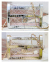 Quinn Quilted Clear Bag | 2 colors- clear purse, CROSSBODY PURSE, gold purse, metallic purse, PURSE, PURSES-Ace of Grace Women's Boutique