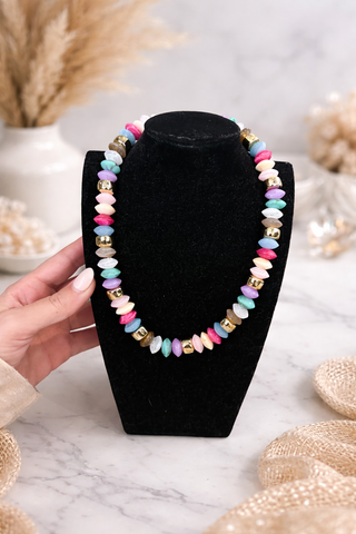 MADELYNN GRACE Sweet Sorbet Necklace- beaded,Jewelry,MadelynnGrace,NECKLACE-Ace of Grace Women's Boutique