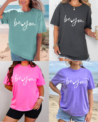 Be You T-Shirt • Allie from Alabama- Allie, Allie from alabama, Be you, butterflies, butterfly, butterfly tee, clothing, COMFORT COLOR, Curvy, graphic, GRAPHIC TEE, Graphic Tees, graphic tshirt, Tops, You matter-Ace of Grace Women's Boutique