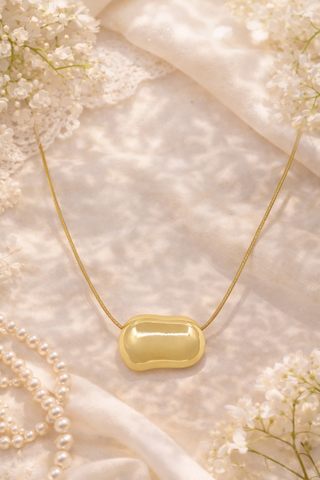 Gold Pendant Cord Necklace- charm necklace,Chunky,GOLD,Jewelry,NECKLACE,necklaces-Ace of Grace Women's Boutique