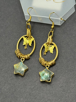 Butterfly Star Boho earrings- LIVESALE-Ace of Grace Women's Boutique