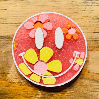 Floral Happy Face Freshie- Air freshener,CAR FRESHIE,FRESHENER,Freshie,GIFT,gift idea,GIFT IDEAS,gifts,Sweet,Sweet grace-Ace of Grace Women's Boutique