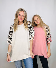 Ruffle Sleeve Cheetah Print Top