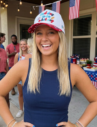 Bad Day to be a Hot Dog Embroidered Hat (PREORDER)- Accessories,accessory,cap,HAT,hats,Seasonal,trucker hat,trucker hats-Ace of Grace Women's Boutique